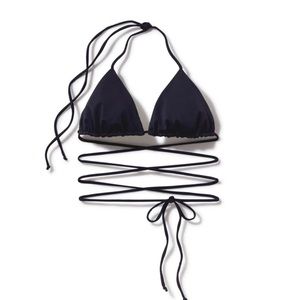 Inamorata black bikini top las olas small NWT rare